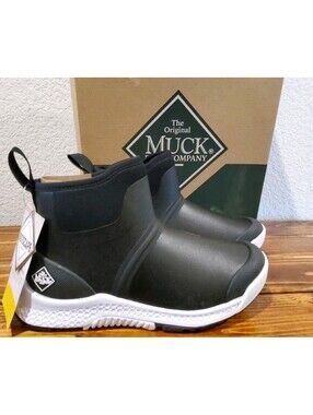 Original Muck Boots Outscape Chelsea Black Women's Sz 6.5 OSCW-000 Waterproof